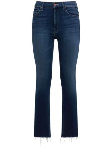 MOTHER The Insider Cotton Blend Jeans in blue