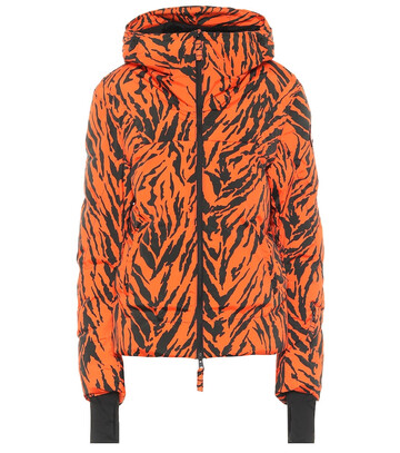 Jet Set Exclusive to Mytheresa – Julia tiger-print puffer ski jacket in orange