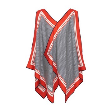 Balmain Asymmetrical monogrammed scarf dress