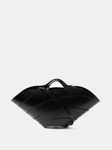 ALAÏA Alaïa - Khaima Panelled-leather Basket Bag - Womens - Black