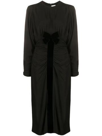 Nina Ricci Pre-Owned gathered bow dress in black