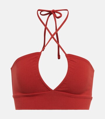 live the process astra sports bra in red