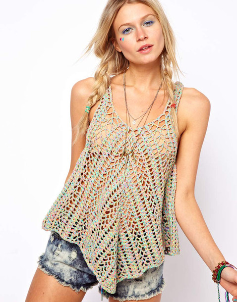 tank top knitted top knitted sweater 