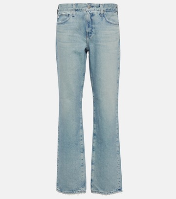 ag jeans remy low-rise straight jeans in blue