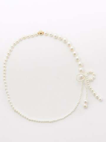 sophie bille brahe - peggy rosette pearl & 14kt gold necklace - womens - pearl