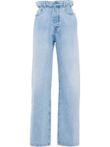 Miu Miu high-waisted straight-leg jeans in blue