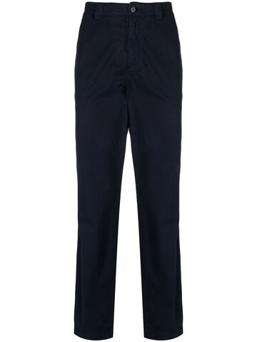kenzo slim-fit logo-patch trousers - blue