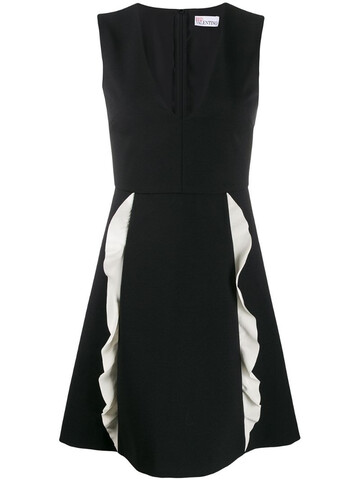 RedValentino ruffle-detail short dress in black