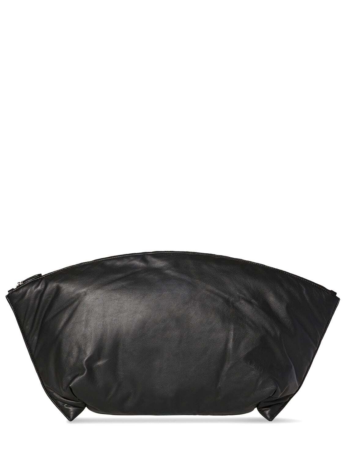 THE ROW Xl Dante Leather Pouch in black