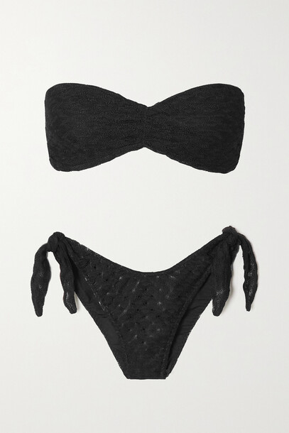 Missoni - Mare Crochet-knit Bandeau Bikini - Black