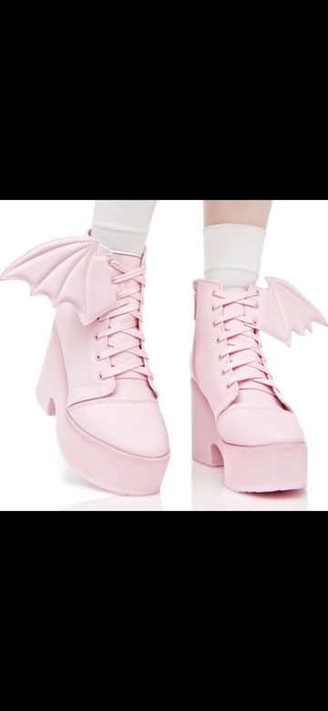 shoes,pink,pastel goth,platform shoes,high heels