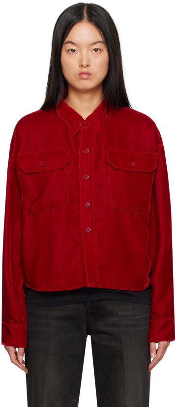 r13 red cpo jacket
