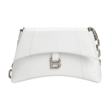 Balenciaga Downtown Small Shoulder Bag With Chain in black / white