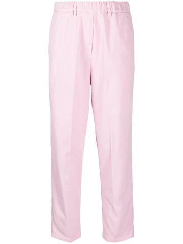 alysi straight-leg cotton trousers - pink