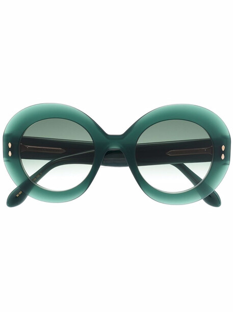 Isabel Marant Eyewear gradient round-frame sunglasses - Green