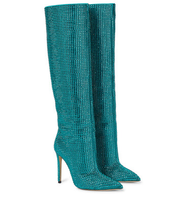Paris Texas Exclusive to Mytheresa â Holly embellished knee-high boots in blue