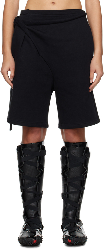ottolinger black wrap shorts