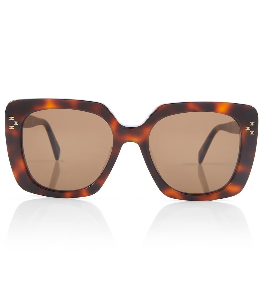 Celine Eyewear Oversized square sunglasses in brown
