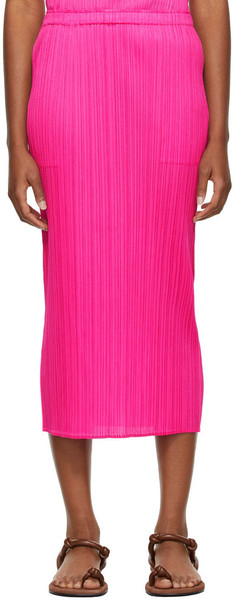 Pleats Please Issey Miyake New Colorful Basics 2 Skirt in pink