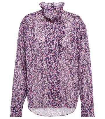 Isabel Marant, àtoile Pamias printed cotton blouse in purple