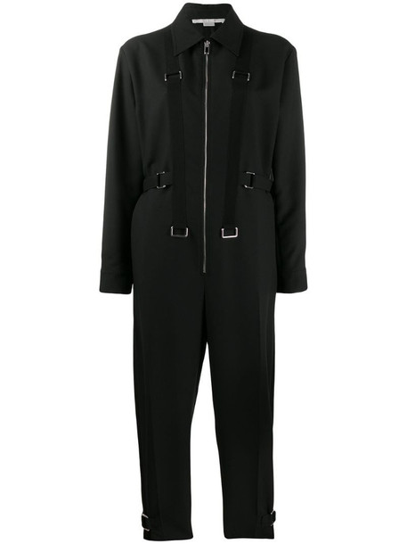 Stella McCartney strap details jumpsuit in black