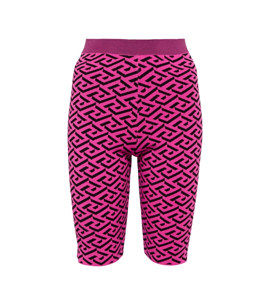 Versace La Greca biker shorts in pink