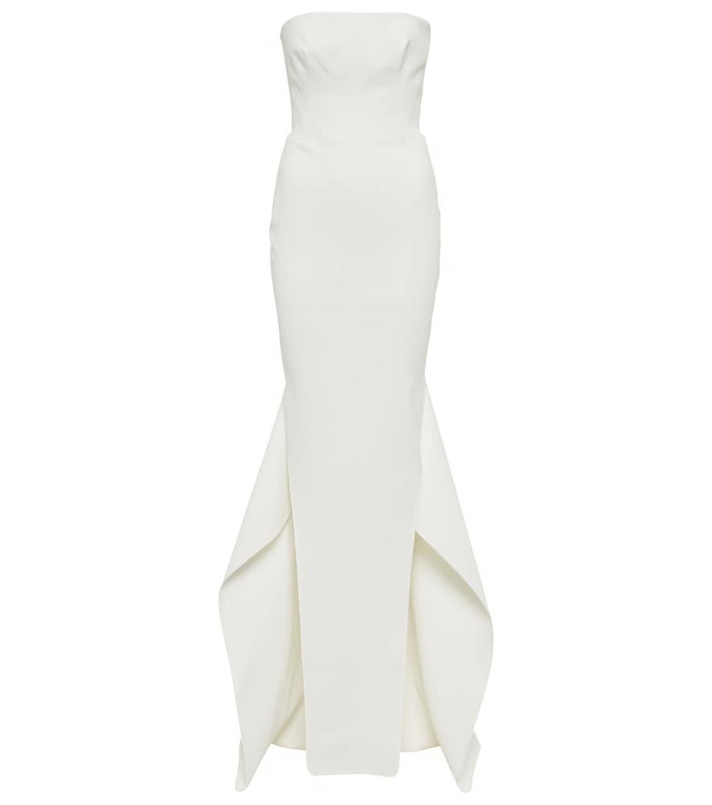 Maticevski Notorious strapless crÃªpe gown in white