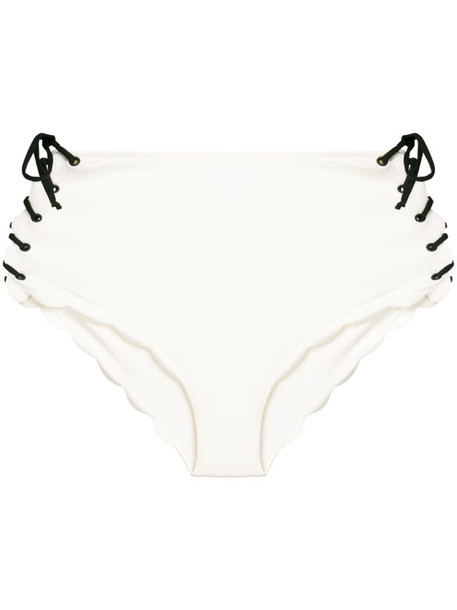 Marysia tie bikini bottoms in white
