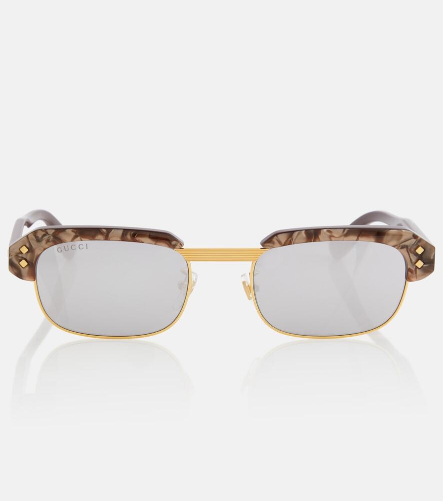 Gucci Square sunglasses in brown