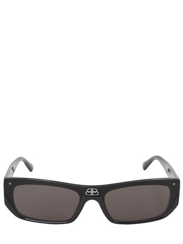 BALENCIAGA Shield Rectangle Sunglasses in black