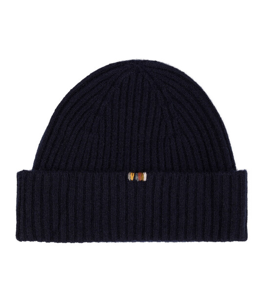 Extreme Cashmere NÂ° 211 Ami ribbed-knit beanie in blue