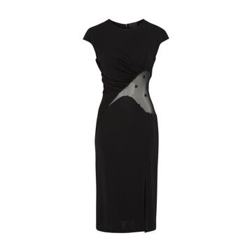 givenchy openwork dress in black