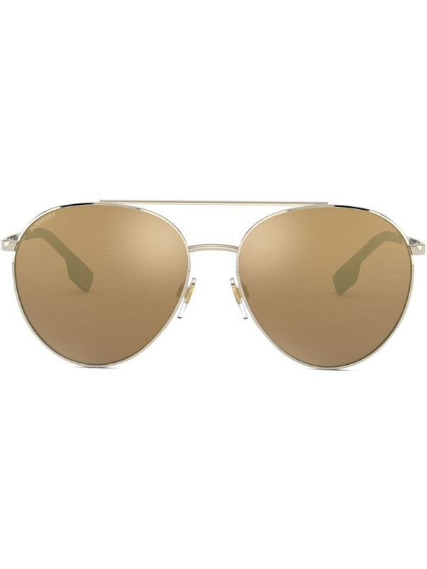 Burberry Eyewear aviator frame sunglasses in gold