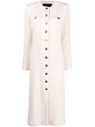 PINKO buttoned round-neck dress in pink