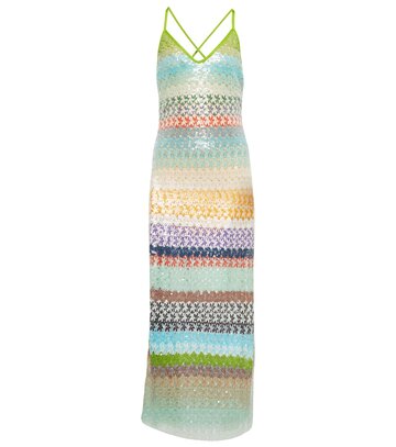 Missoni Mare Sequin-embellished knit midi beach cover up