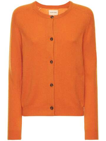 LOULOU STUDIO Avanos Cashmere Cardigan in orange