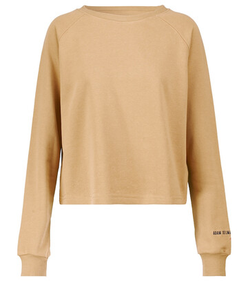 Adam Selman Sport Boxy cotton-blend sweatshirt in beige