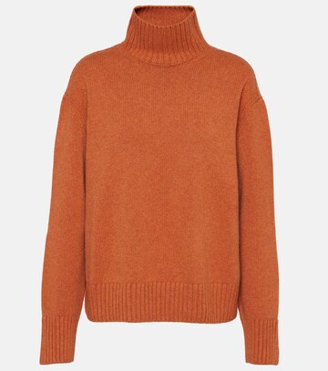 Loro Piana Cashmere turtleneck sweater in orange
