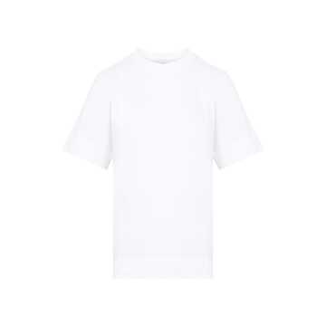 Ganni Plain Crewneck T-shirt in white