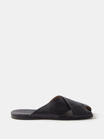 marsèll - spatola grained-leather sandals - mens - black