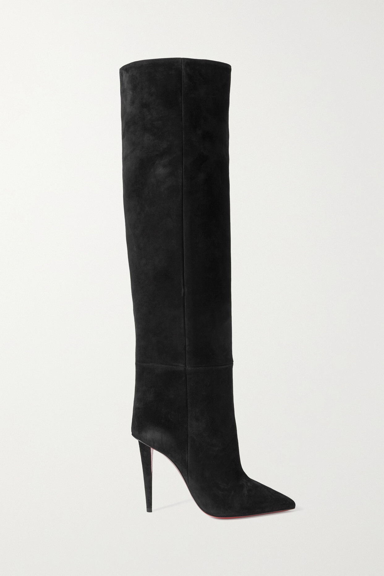 Christian Louboutin - Astrilarge Botta 100 Suede Knee Boots - Black