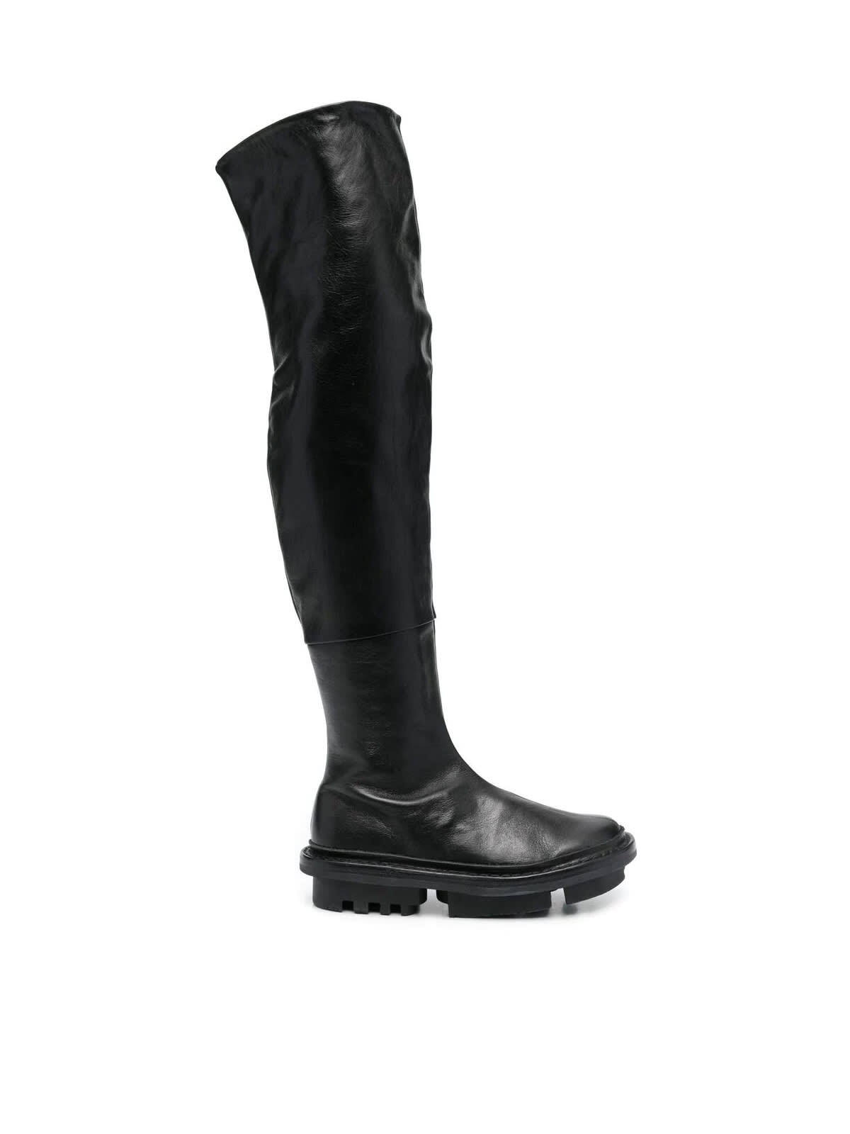 Trippen Stage Boots With Side Zip in black