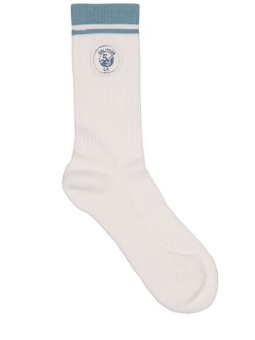 SPLITS59 Cotton Blend Crew Socks in white