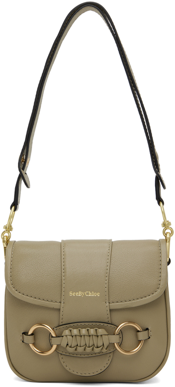 See by Chloé See by Chloé Taupe Saddie Satchel Bag in green