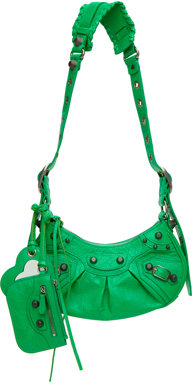 Balenciaga Green XS 'Le Cagole' Shoulder Bag