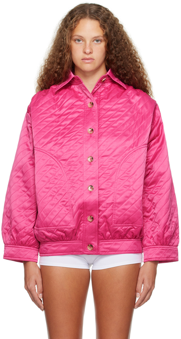 caro editions pink mimi bomber jacket