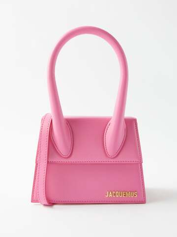 jacquemus - chiquito moyen leather handbag - womens - pink