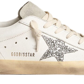 Golden Goose Super-star classic with spur sneakers in brown / silver / white