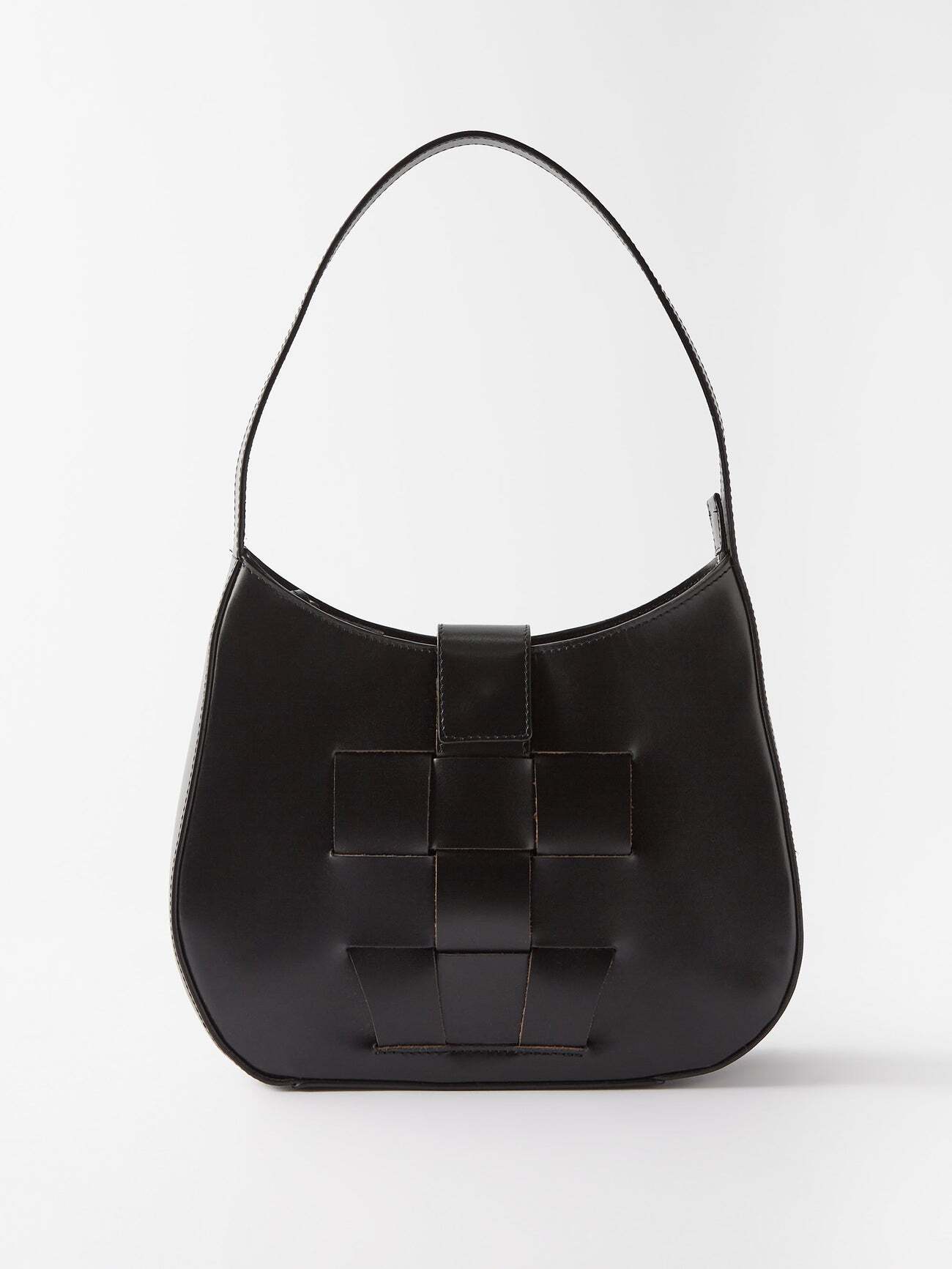 Hereu - Bauza Woven Leather Shoulder Bag - Womens - Black