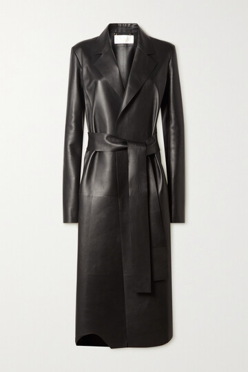 Chloé Chloé - Belted Leather Coat - Black